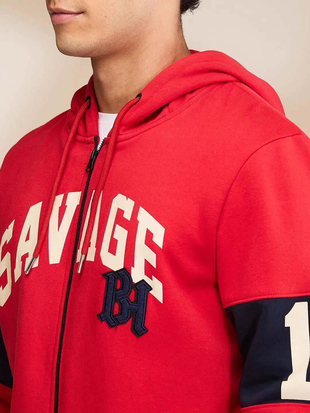 Being Human Clothing Mens-Top Hoody Red