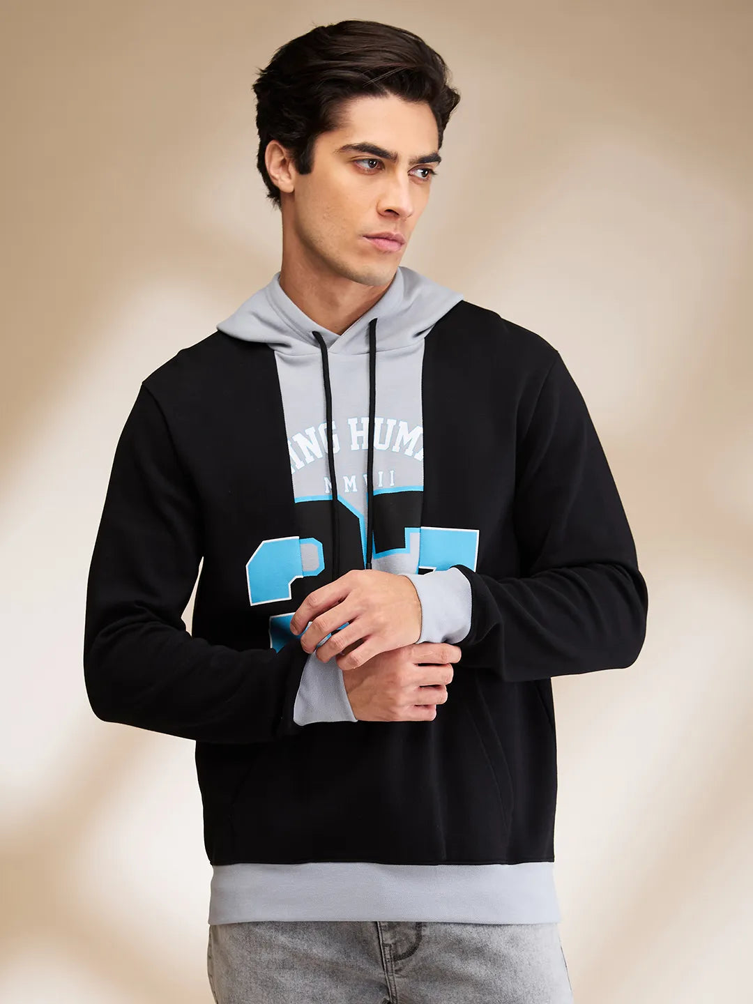 Being Human Clothing Mens-Top Hoody Black