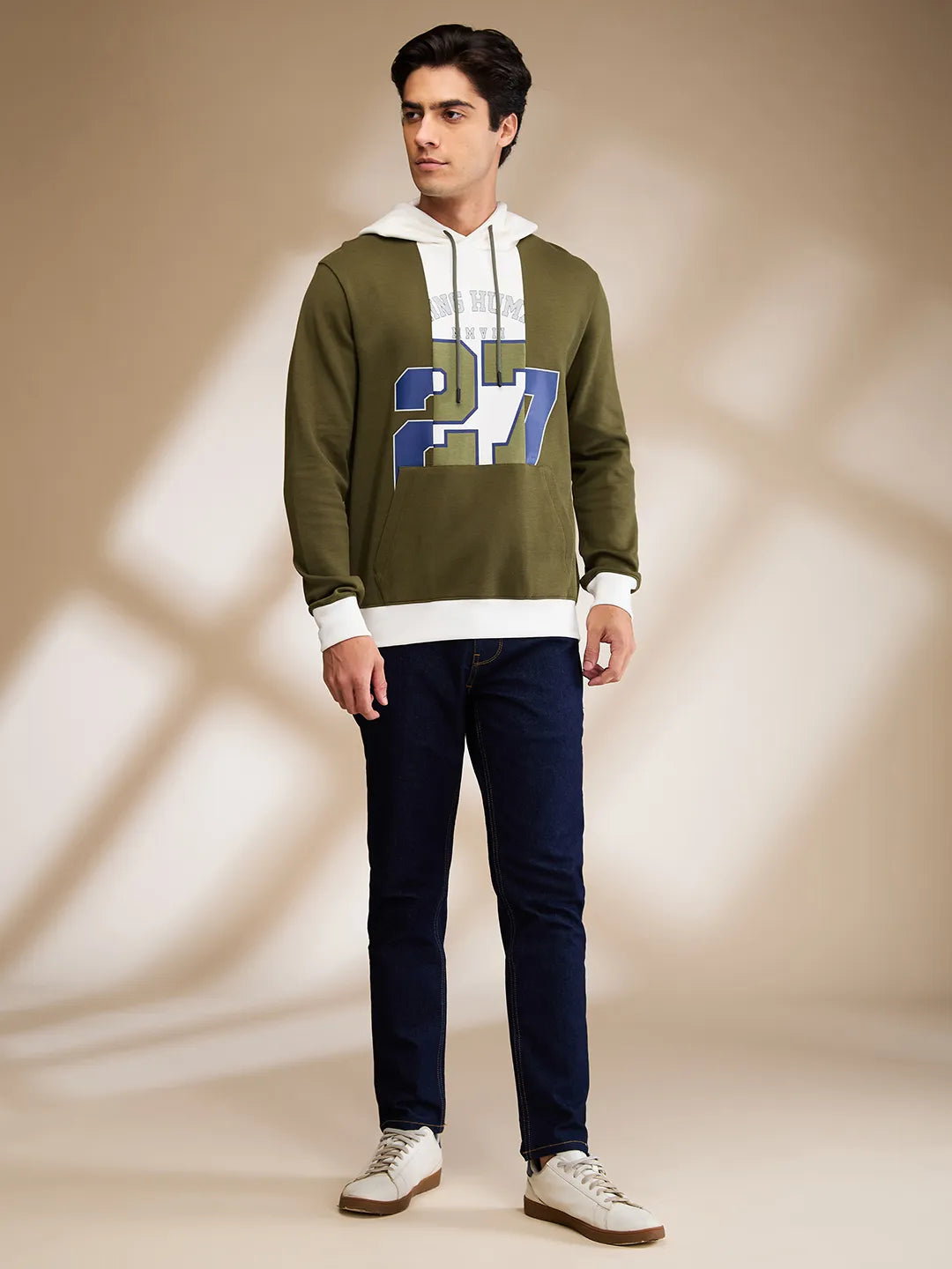 Being Human Clothing Mens-Top Hoody Olive