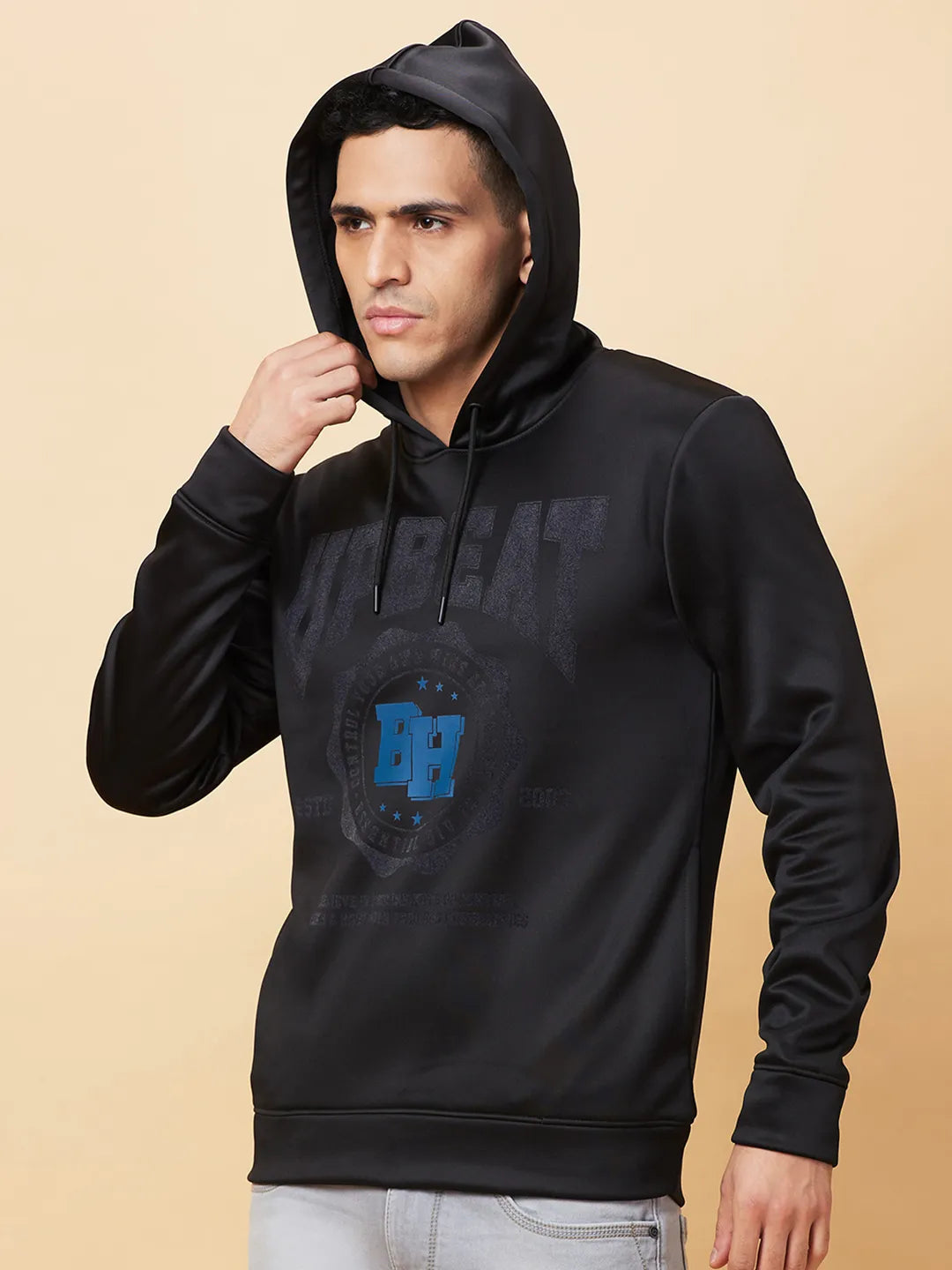 Being Human Clothing Mens-Top Hoody Black
