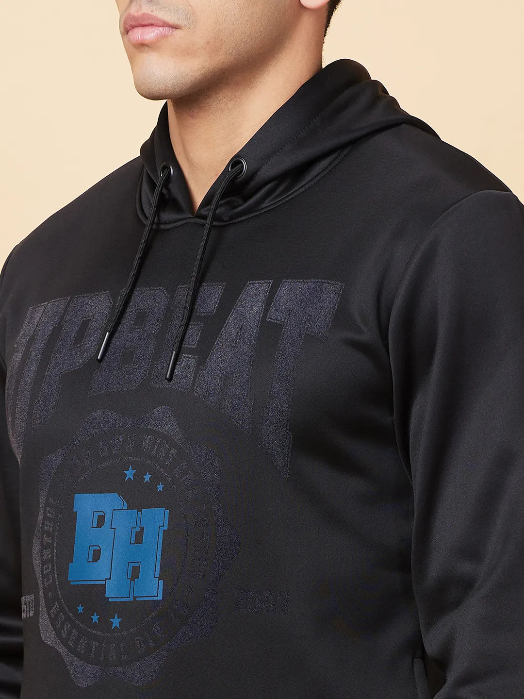 Being Human Clothing Mens-Top Hoody Black