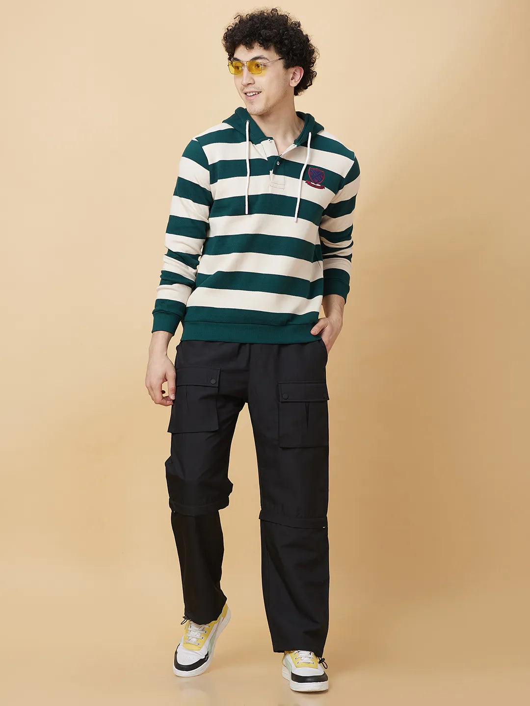 Being Human Clothing Mens-Top Hoody Deep Emerald