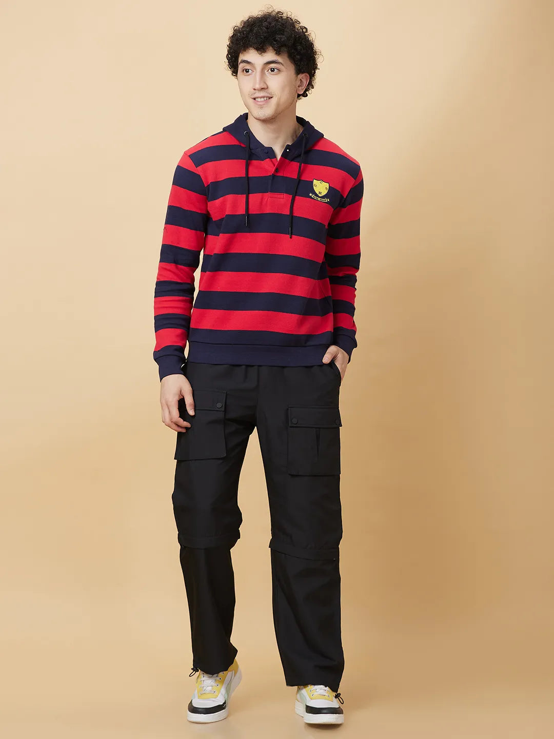 Being Human Clothing Mens-Top Hoody Midnight Blue