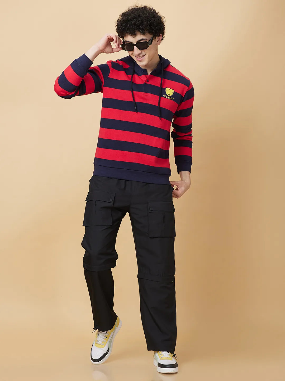 Being Human Clothing Mens-Top Hoody Midnight Blue