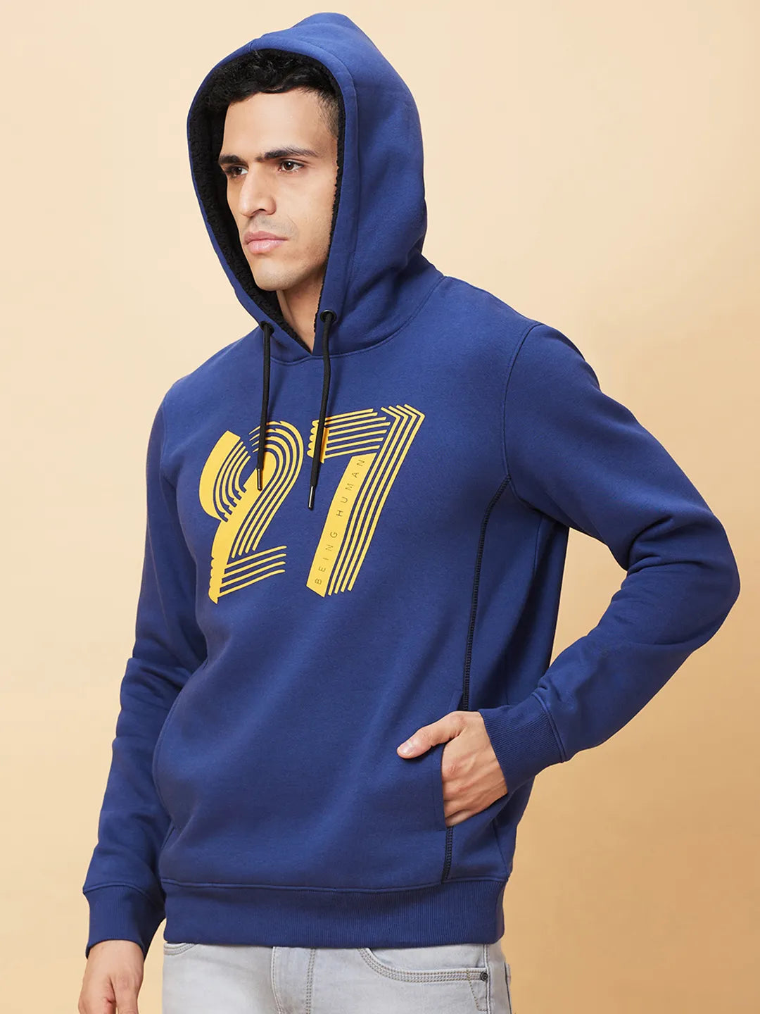 Being Human Clothing Mens-Top Hoody Carbon