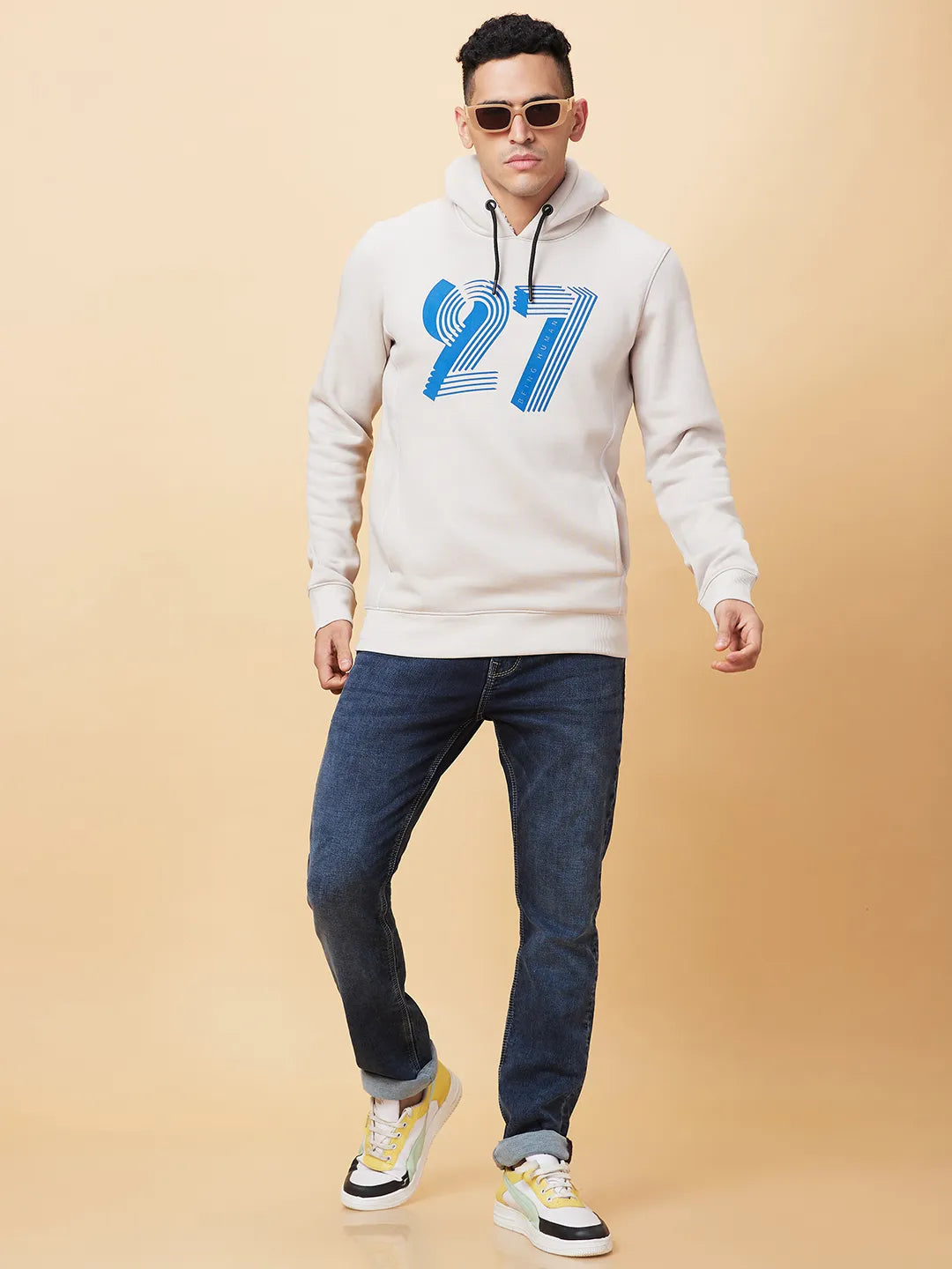 Being Human Clothing Mens-Top Hoody Cement