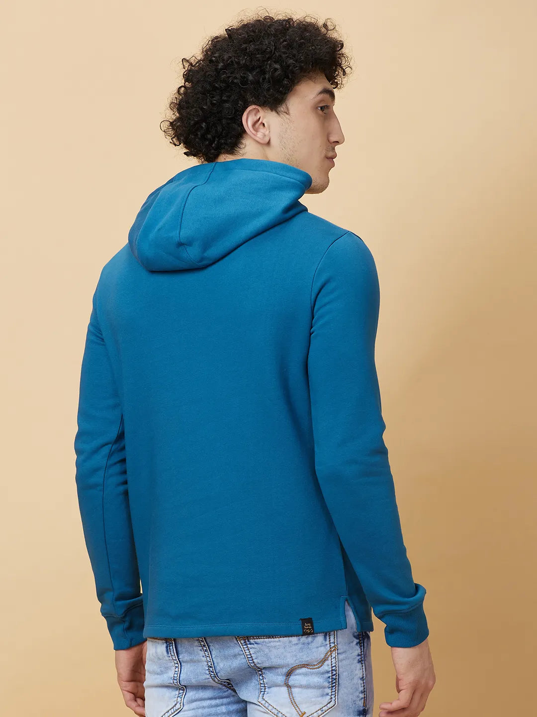 Being Human Clothing Mens-Top Hoody Deep Teal