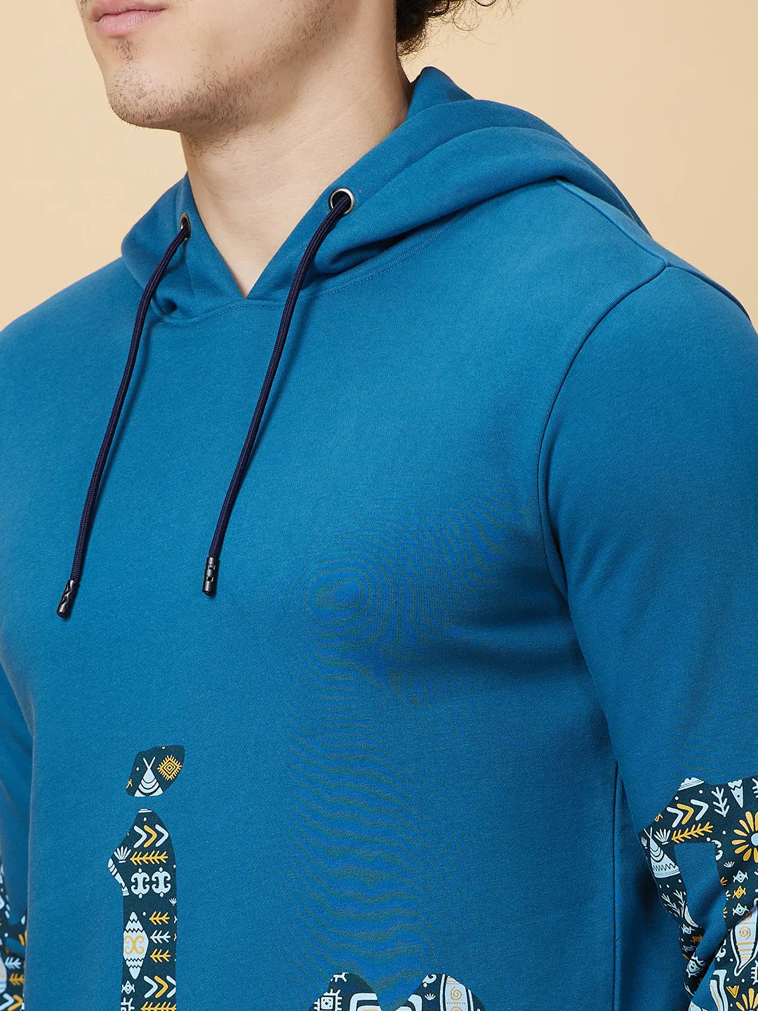 Being Human Clothing Mens-Top Hoody Deep Teal