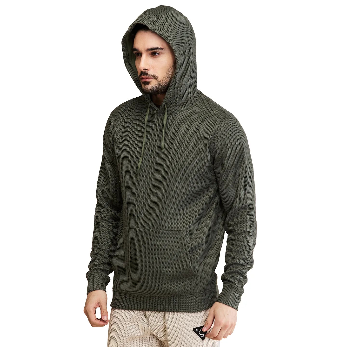 Being Human Clothing Mens-Top Hoody Olive