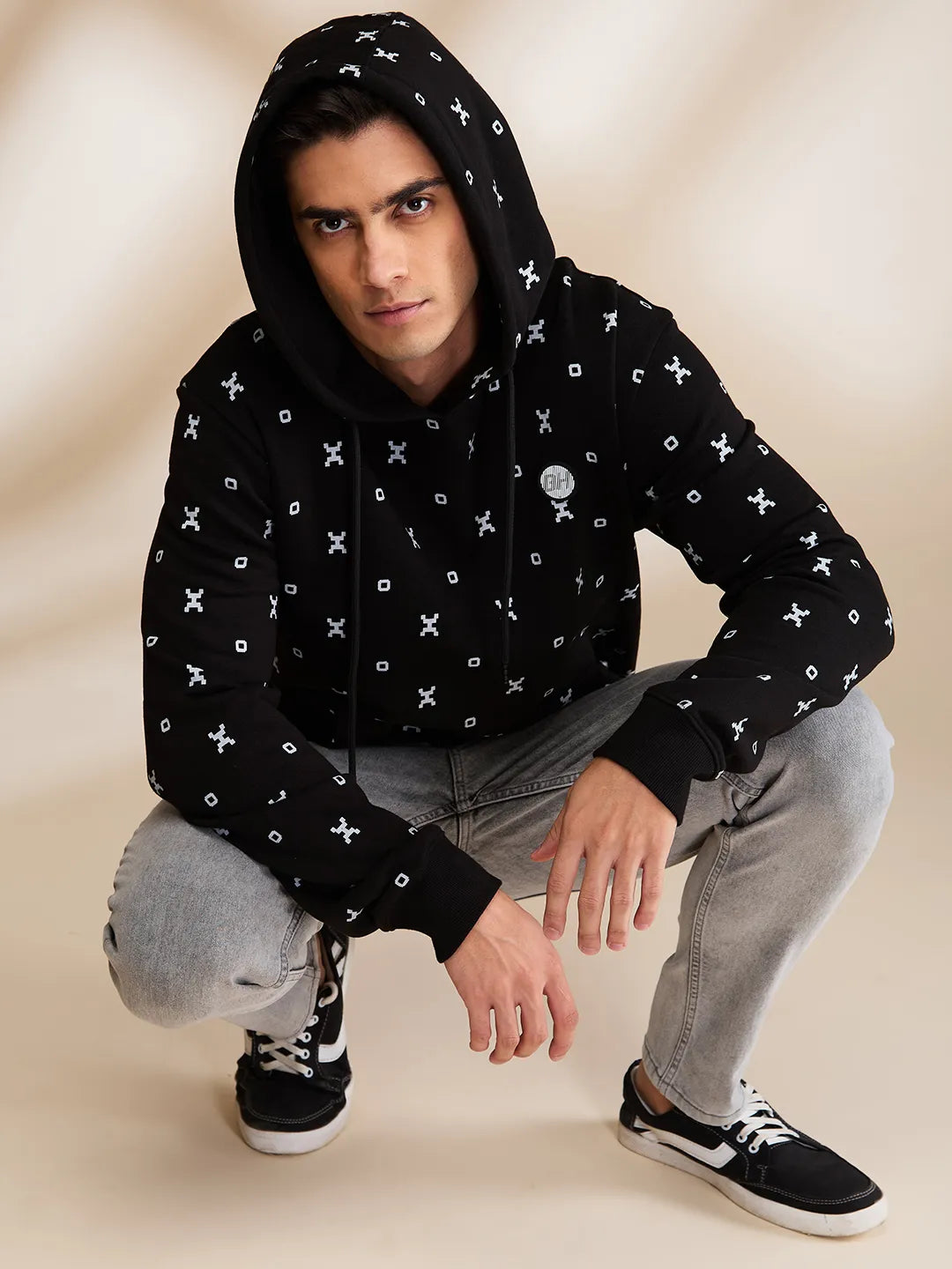 Being Human Clothing Mens-Top Hoody Black