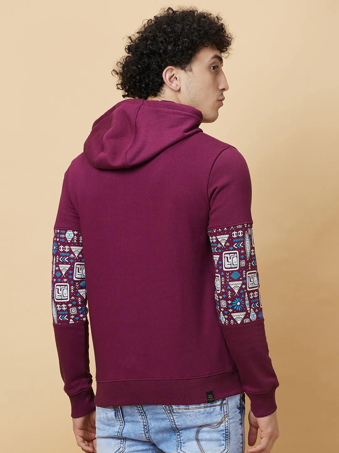 Being Human Clothing Mens-Top Hoody Plum