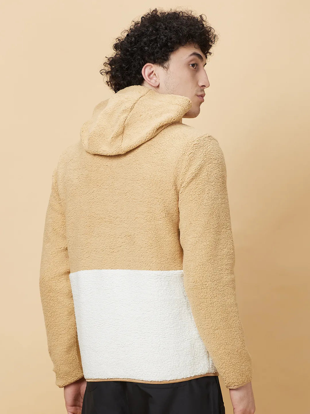 Being Human Clothing Mens-Top Hoody Beige & Ecru