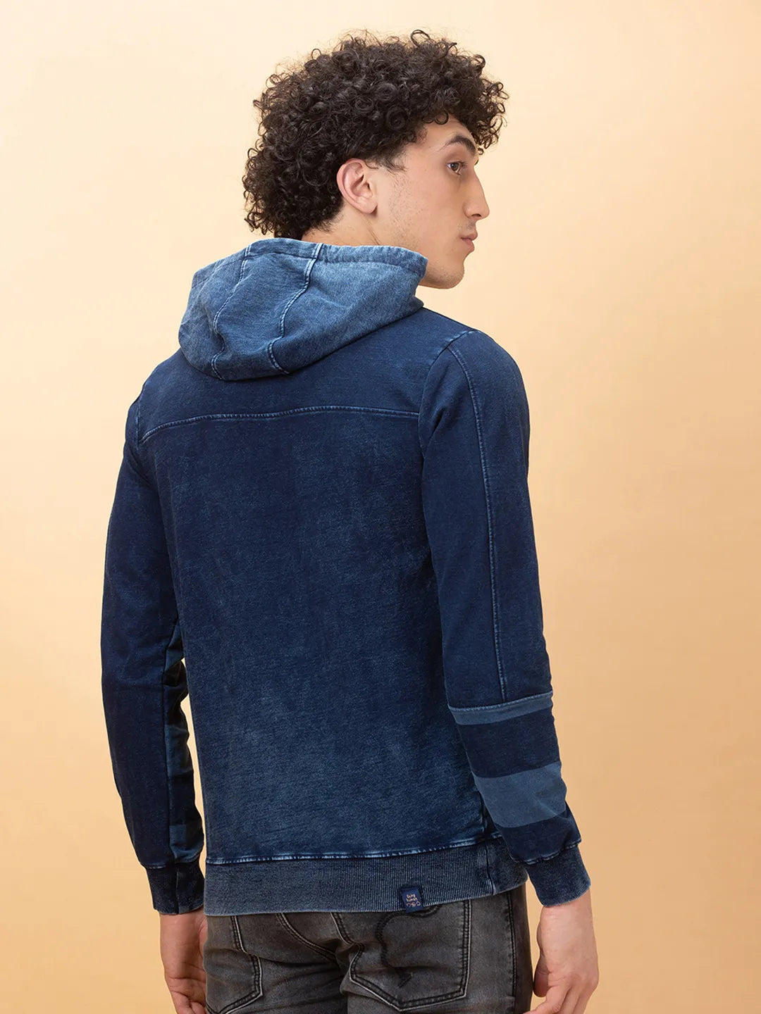 Being Human Clothing Mens-Top Hoody Indigo