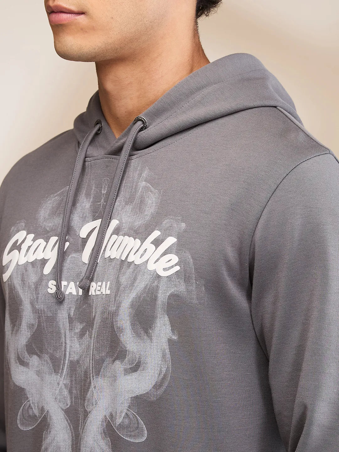 Being Human Clothing Mens-Top Hoody Dk.Grey