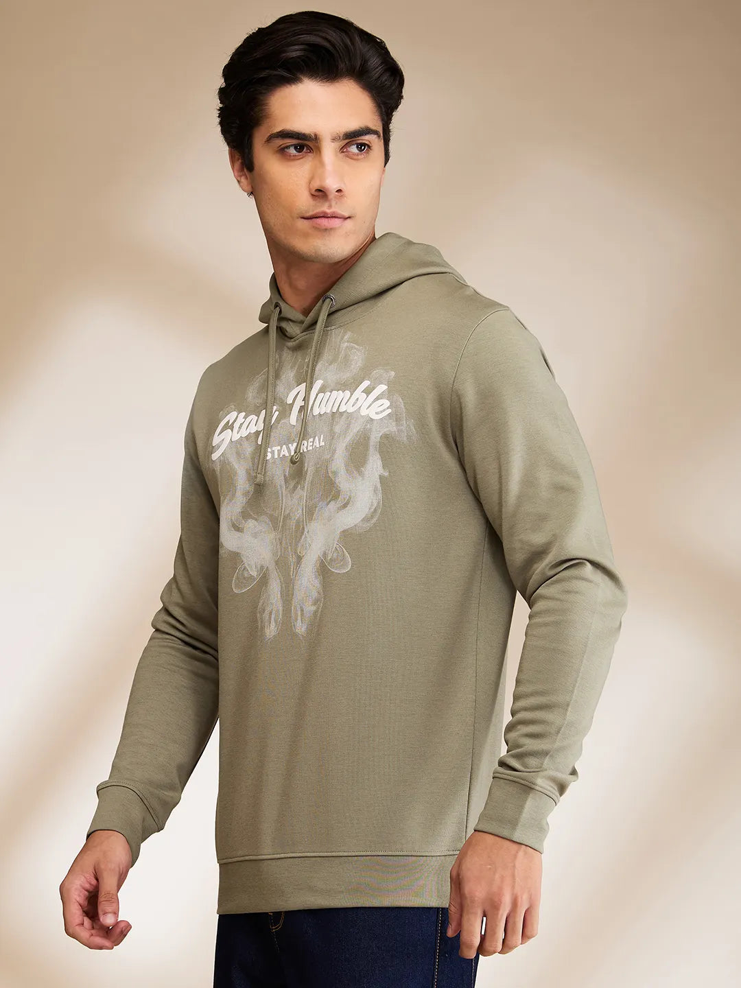 Being Human Clothing Mens-Top Hoody Olive