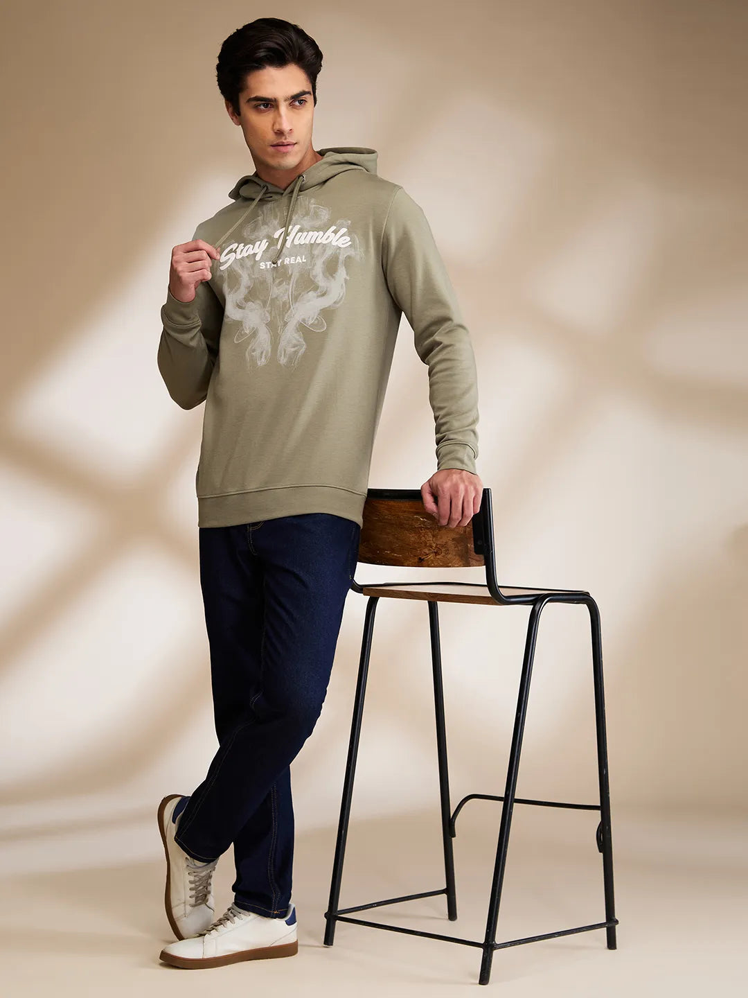 Being Human Clothing Mens-Top Hoody Olive