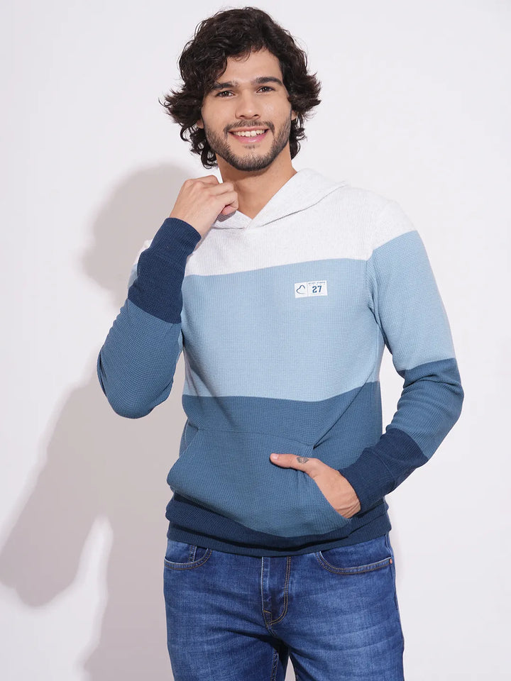 White Regular Fit Men's Hoodie