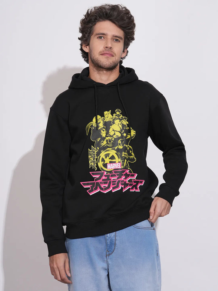 Black Easy Fit Men's Hoodie by Being Human Clothing