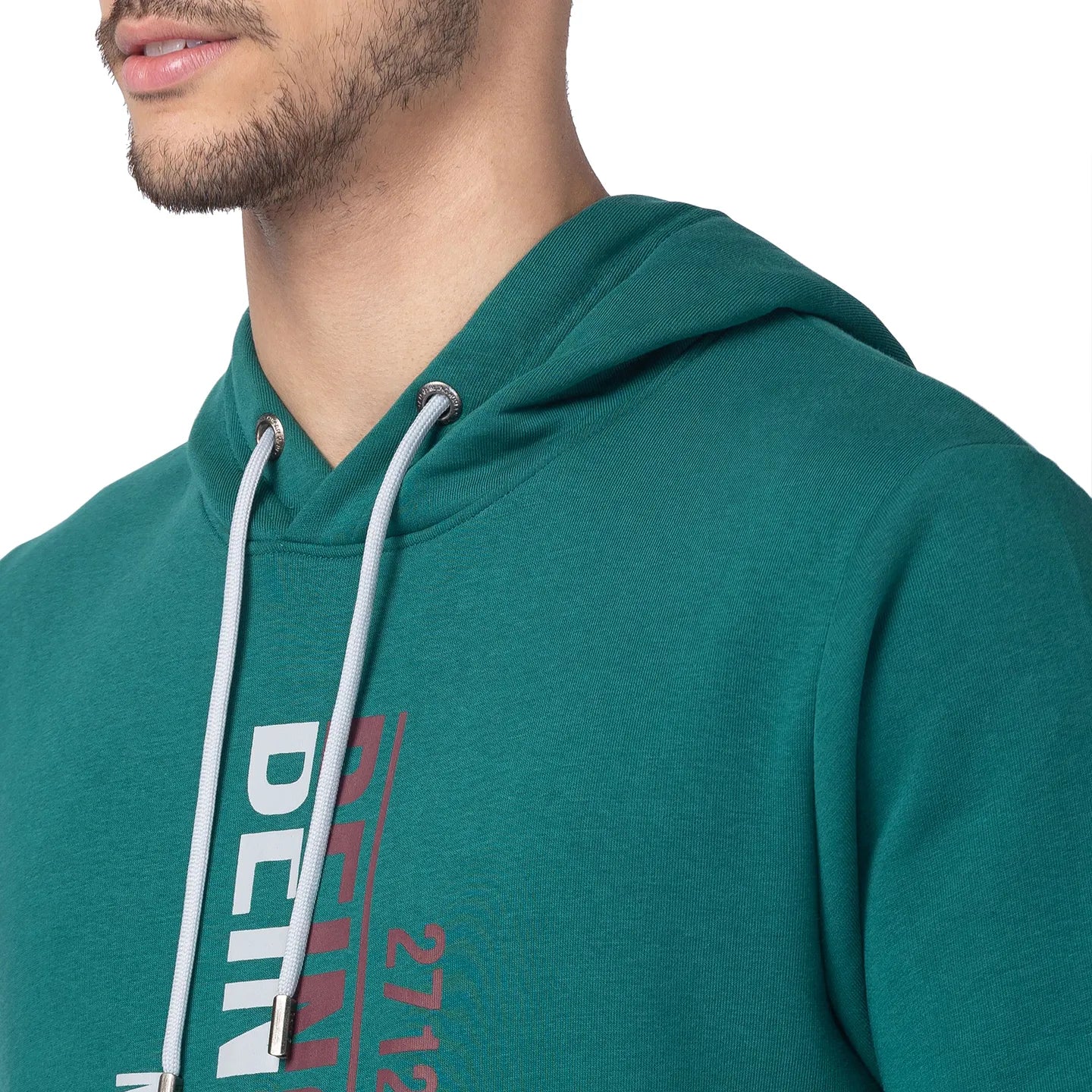 Being Human Clothing Men Regular Fit Hooded Hoody-Dk.Green