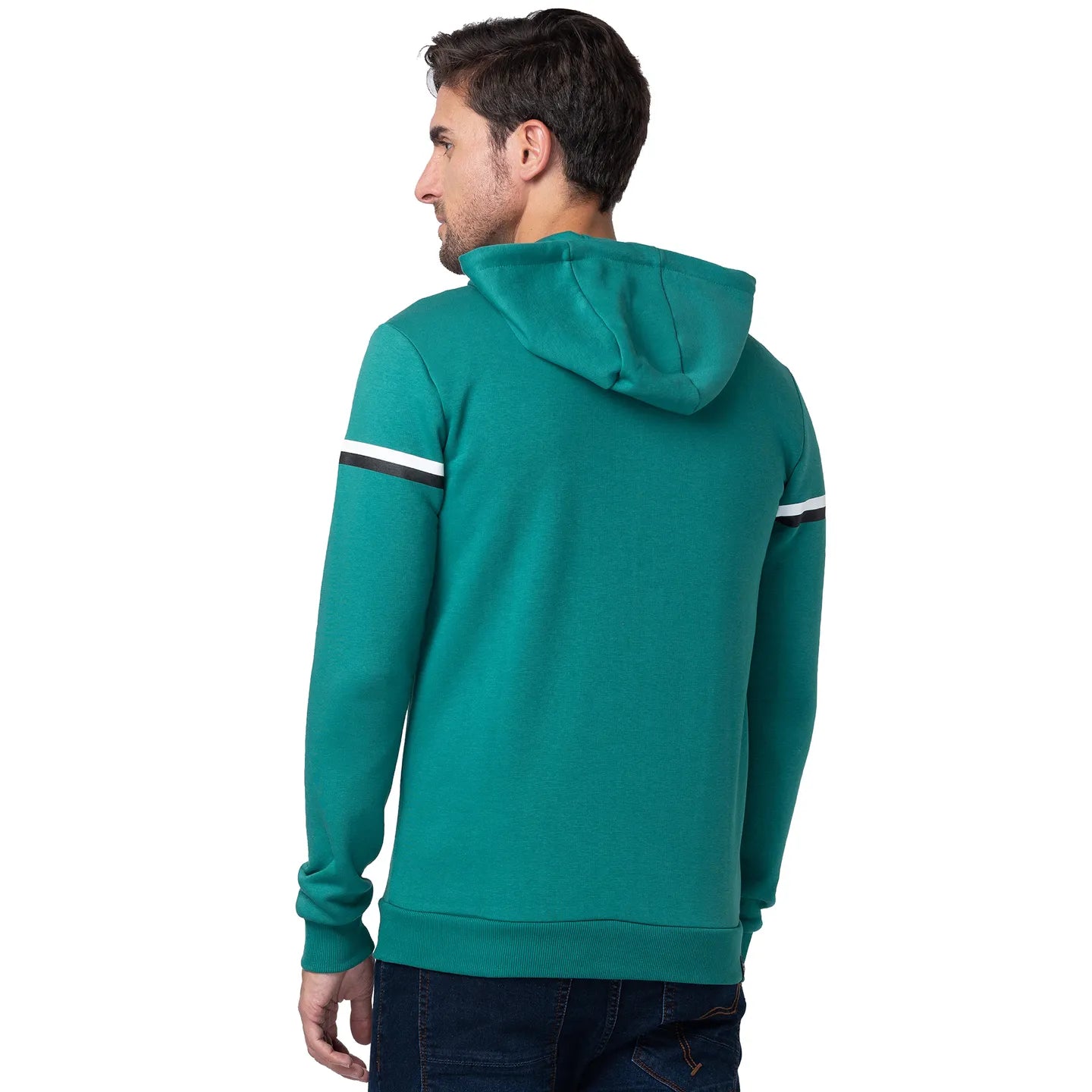 Being Human Clothing Men Regular Fit Hooded Hoody-Dk.Green