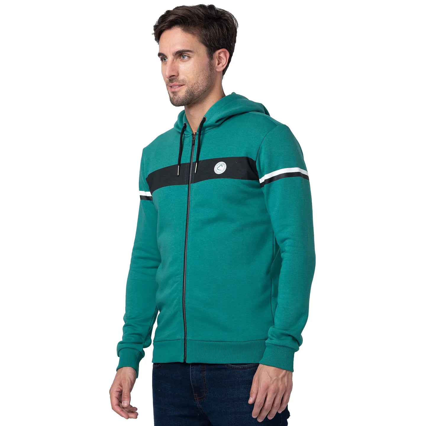 Being Human Clothing Men Regular Fit Hooded Hoody-Dk.Green
