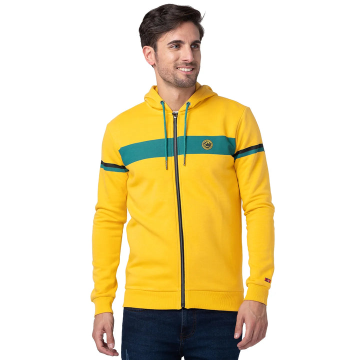 Yellow Regular Fit Men's Hoodie by Being Human Clothing