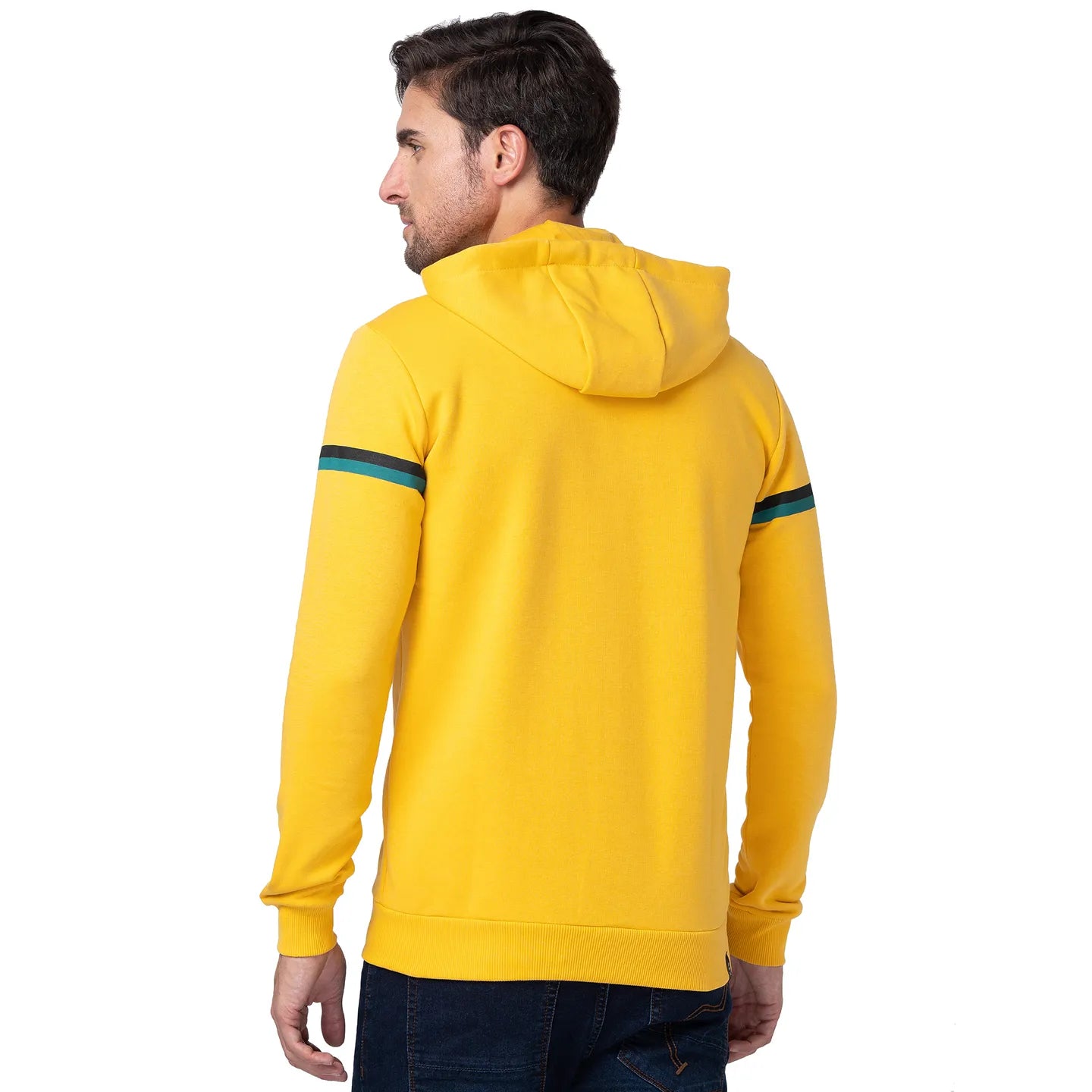 Being Human Clothing Men Regular Fit Hooded Hoody-Yellow