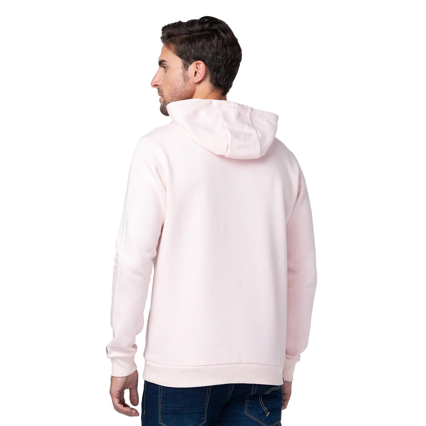 Being Human Clothing Men Regular Fit Hooded Hoody-Baby Pink