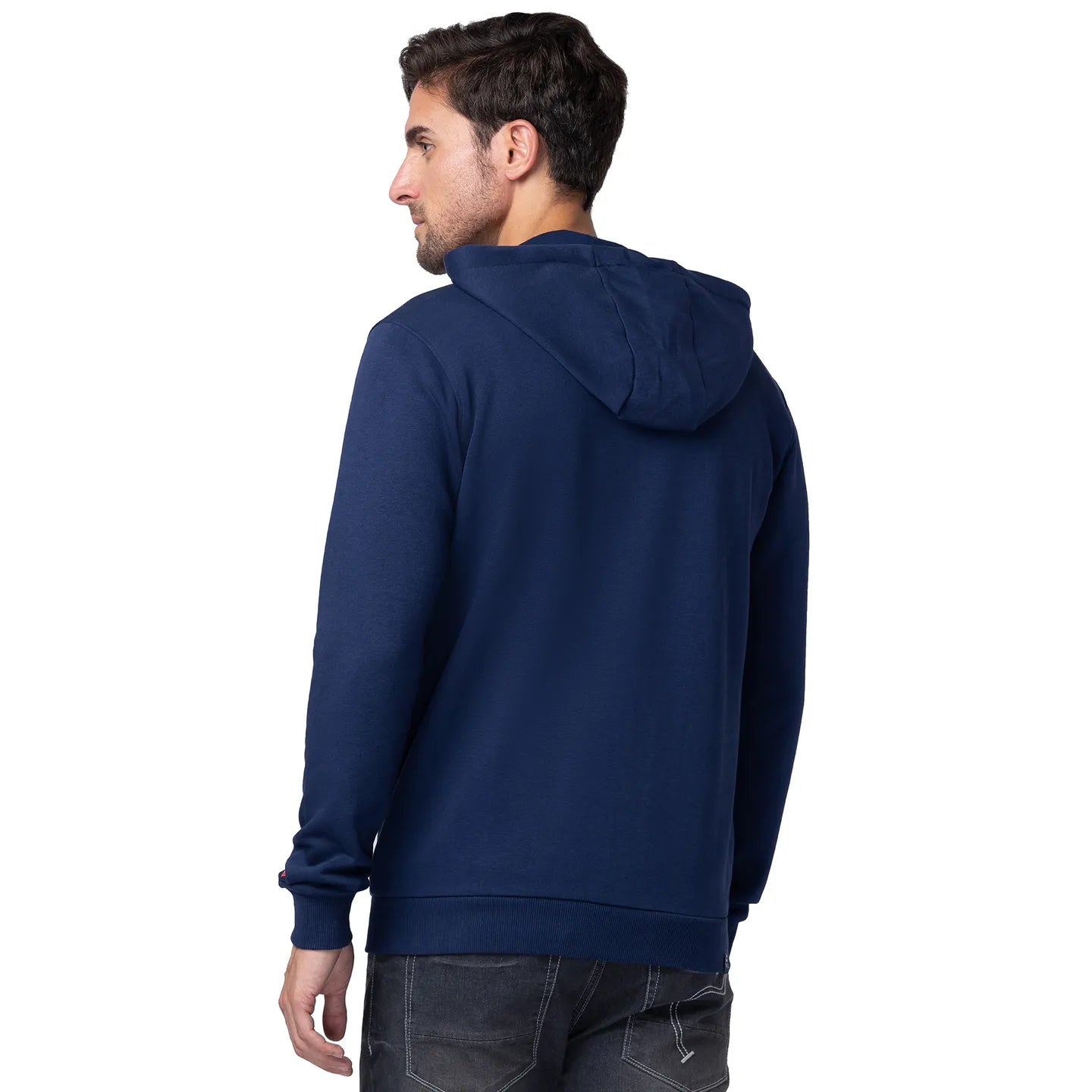 Being Human Clothing Men Regular Fit Hooded Hoody-Navy