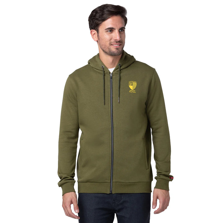 Olive Regular Fit Men's Hoodie by Being Human Clothing