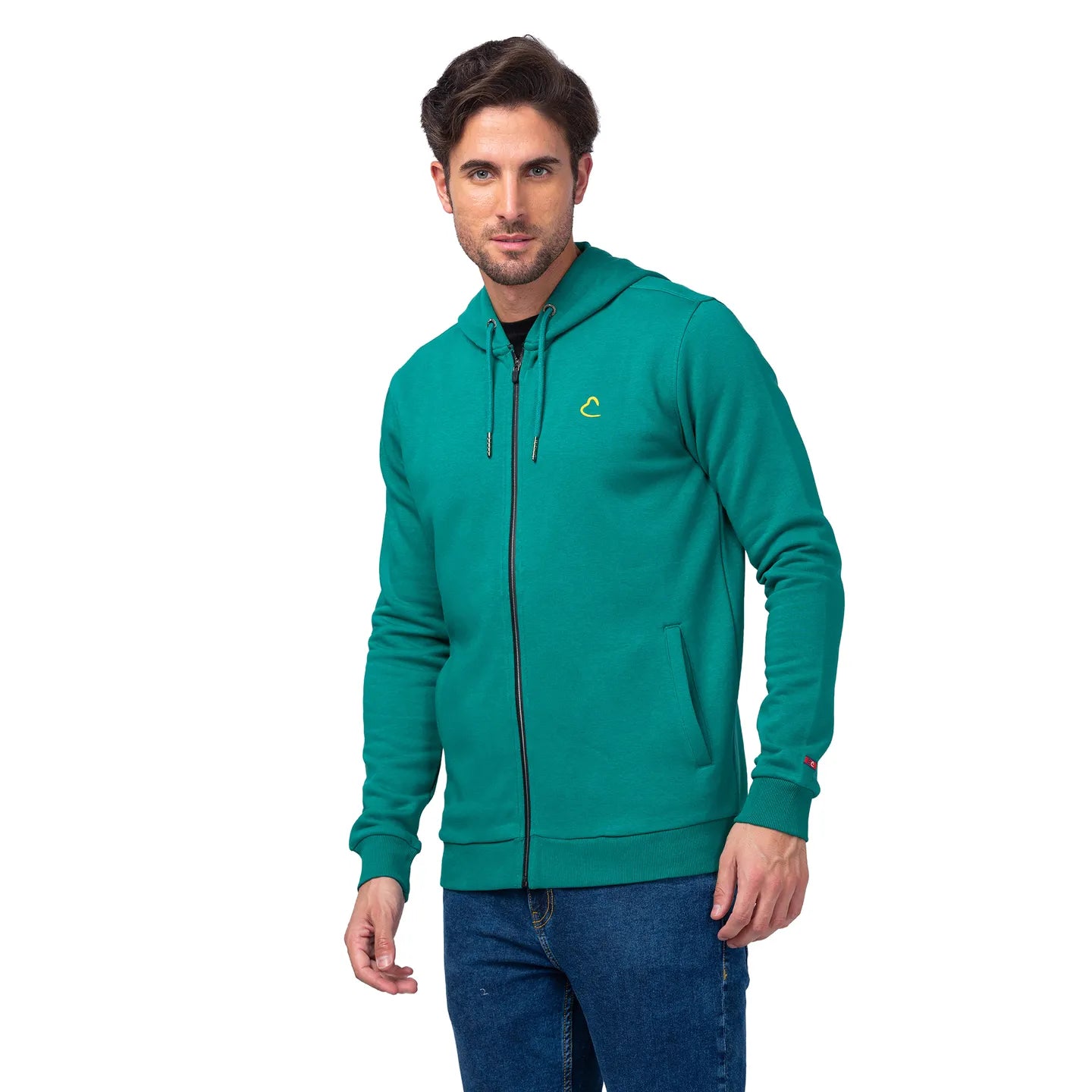 Being Human Clothing Men Regular Fit Hooded Hoody-Dk.Green