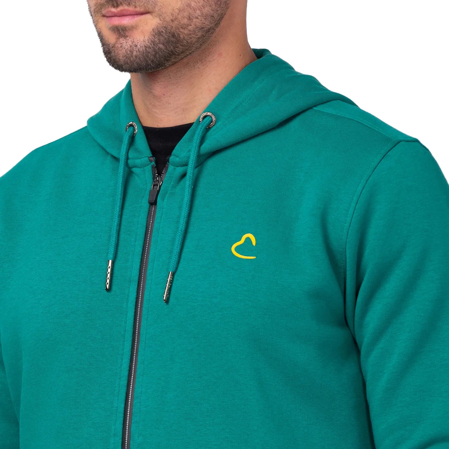 Being Human Clothing Men Regular Fit Hooded Hoody-Dk.Green