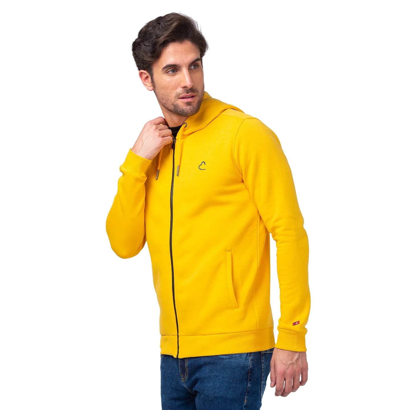 Being Human Clothing Men Regular Fit Hooded Hoody-Yellow