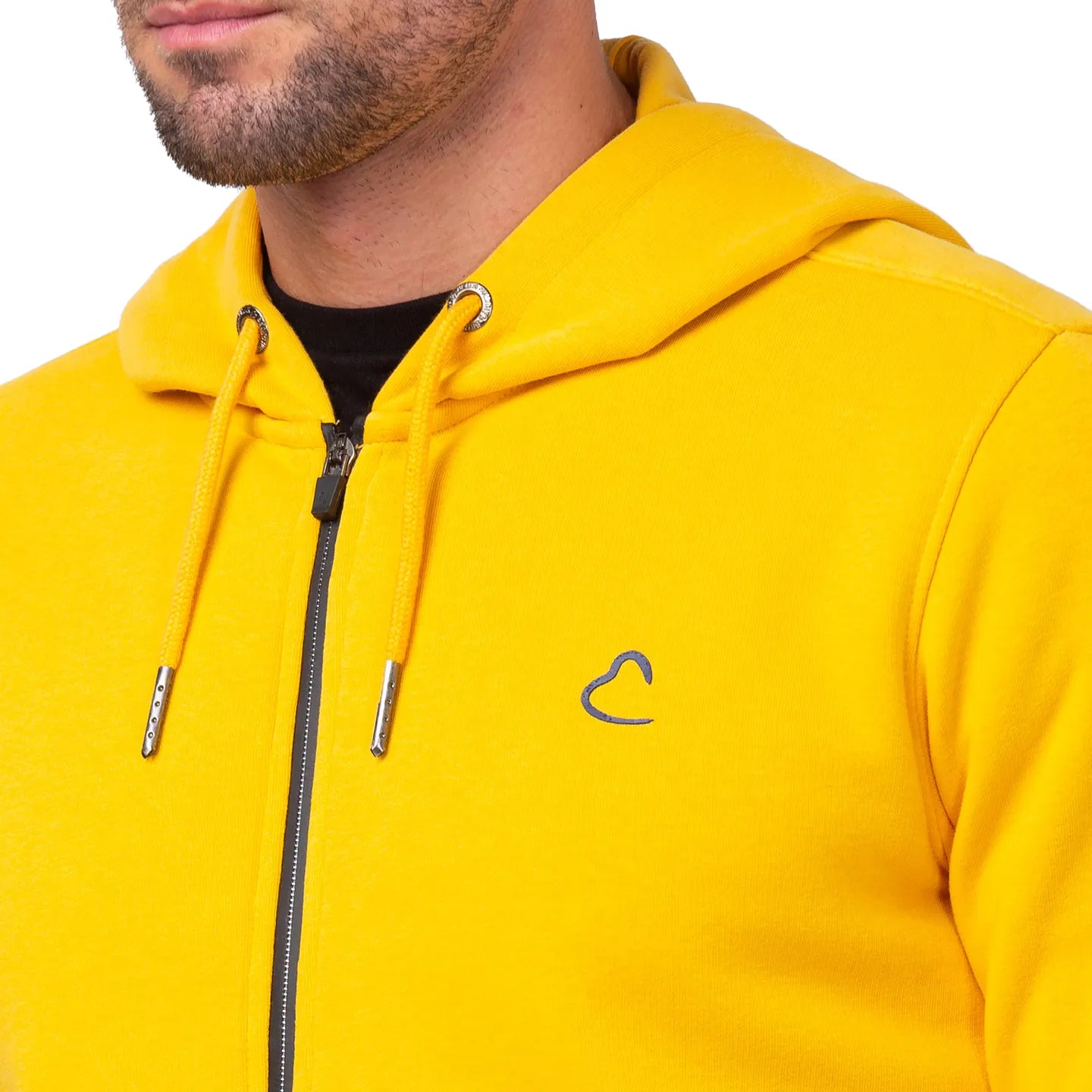 Being Human Clothing Men Regular Fit Hooded Hoody-Yellow
