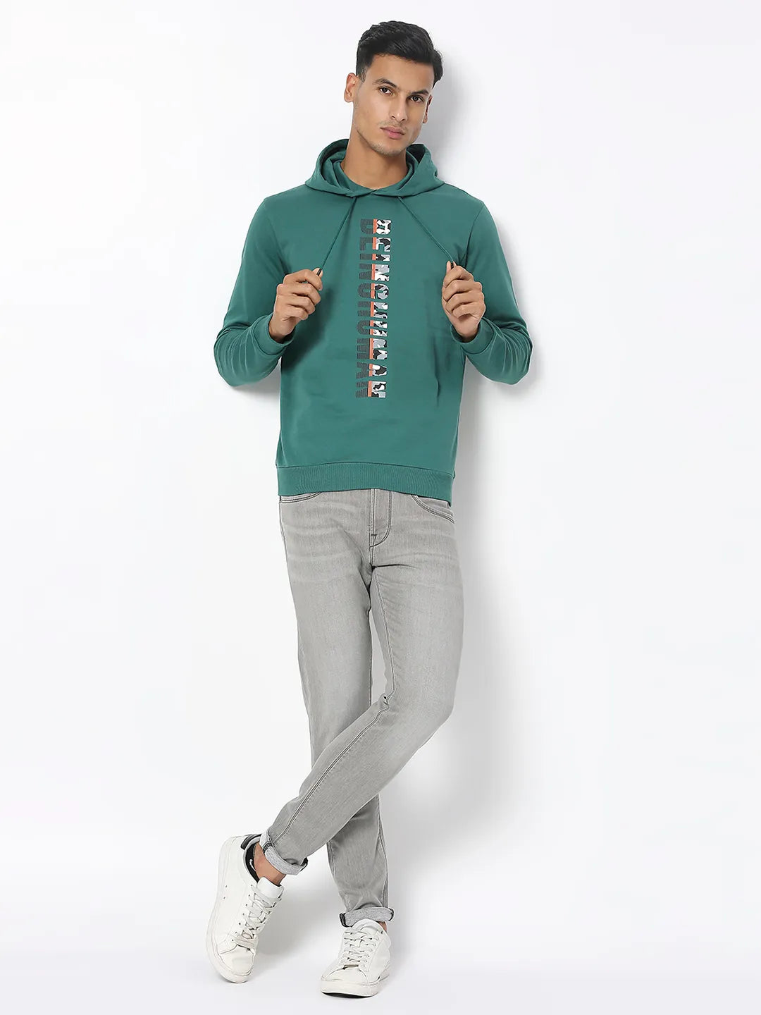 Being Human Clothing Men  Hoody-Evergreen