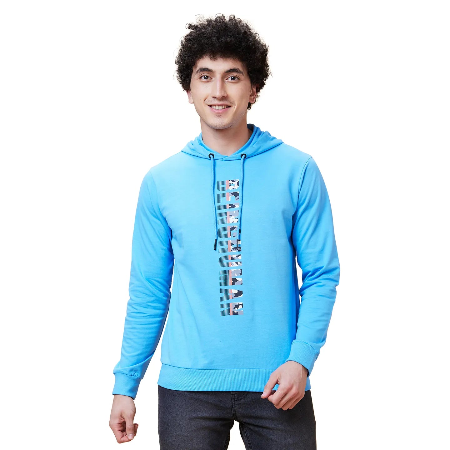Being Human Clothing Men  Hoody-Light Blue