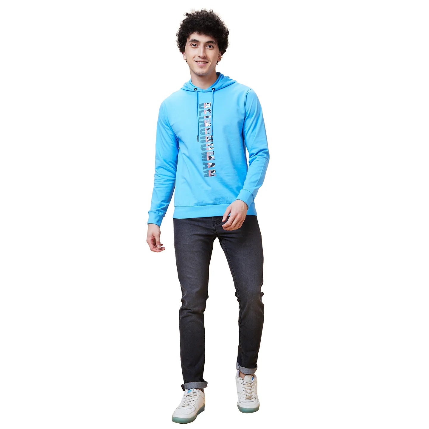Being Human Clothing Men  Hoody-Light Blue