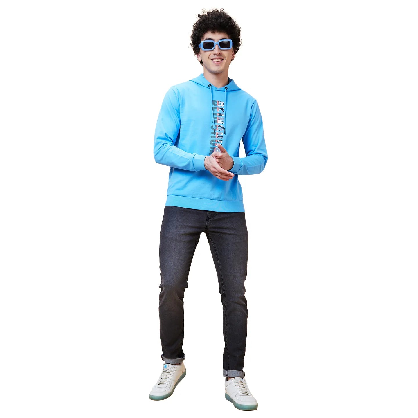 Being Human Clothing Men  Hoody-Light Blue