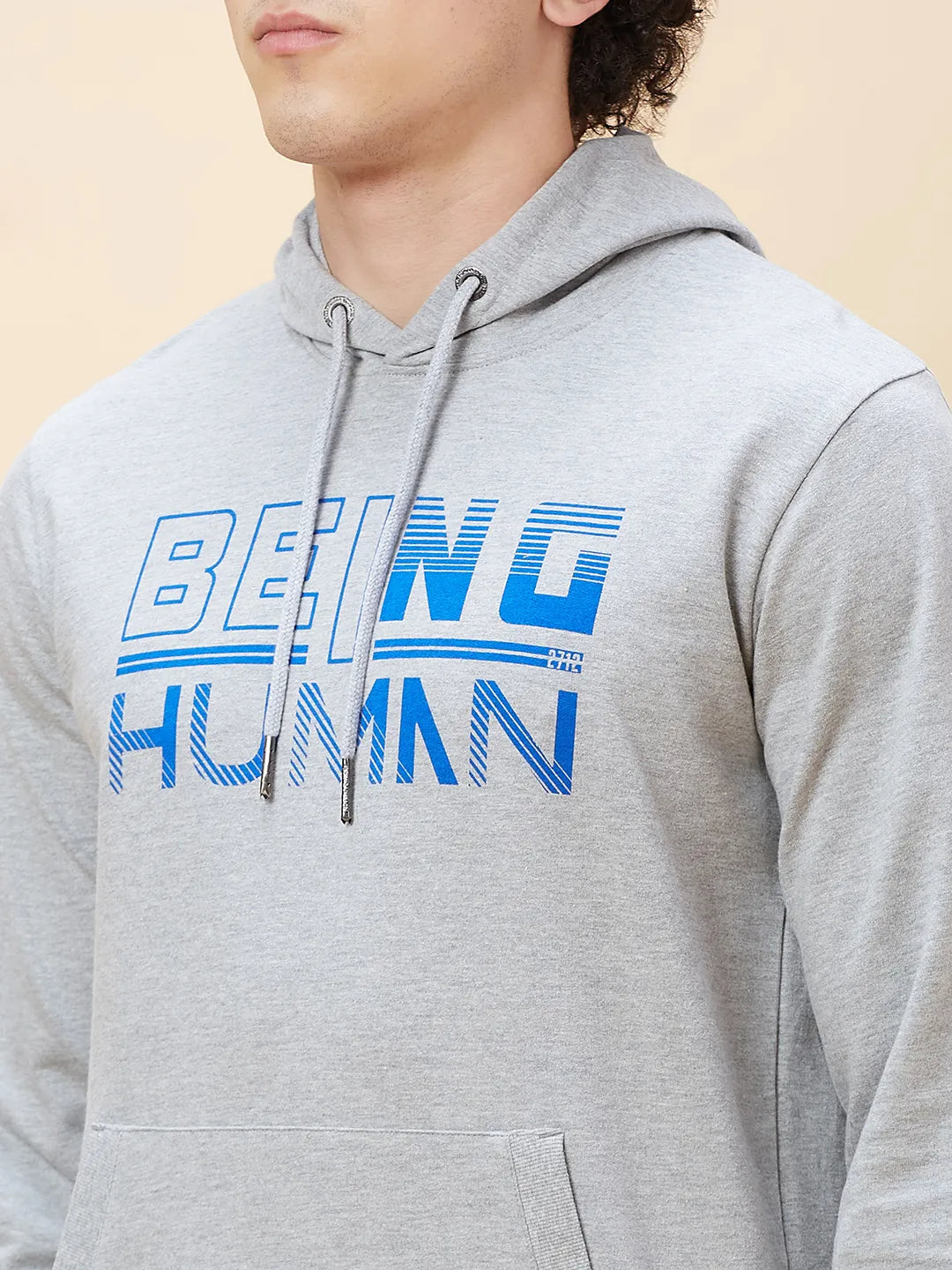 Being Human Clothing Men  Hoody-Grey Melange