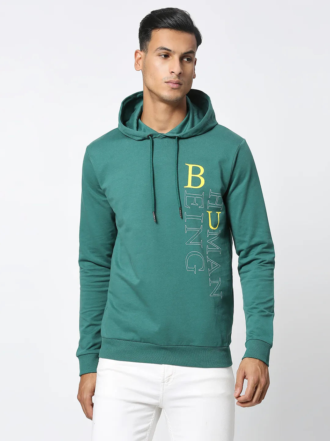 Being Human Clothing Men  Hoody-Evergreen