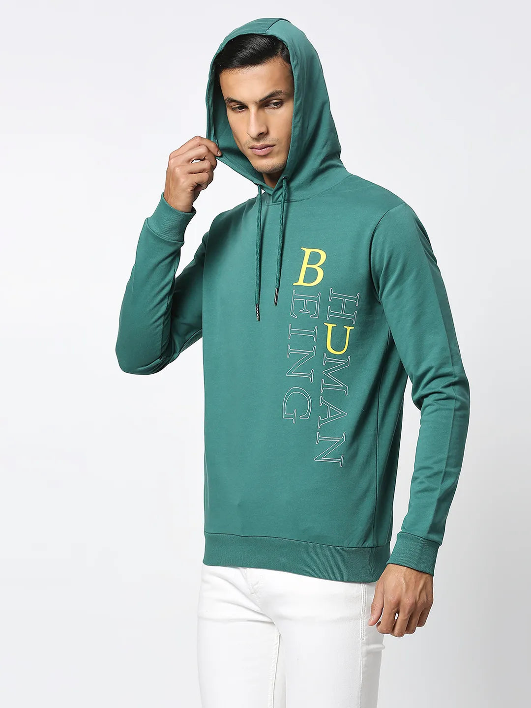 Being Human Clothing Men  Hoody-Evergreen
