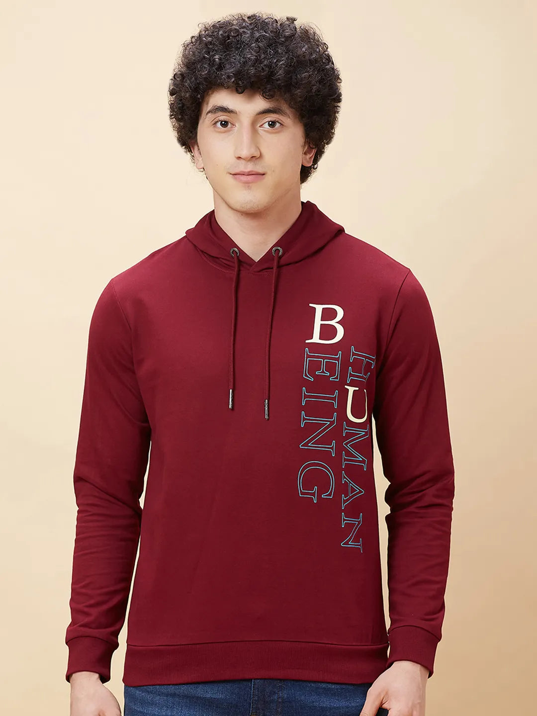 Being Human Clothing Men  Hoody-Wine