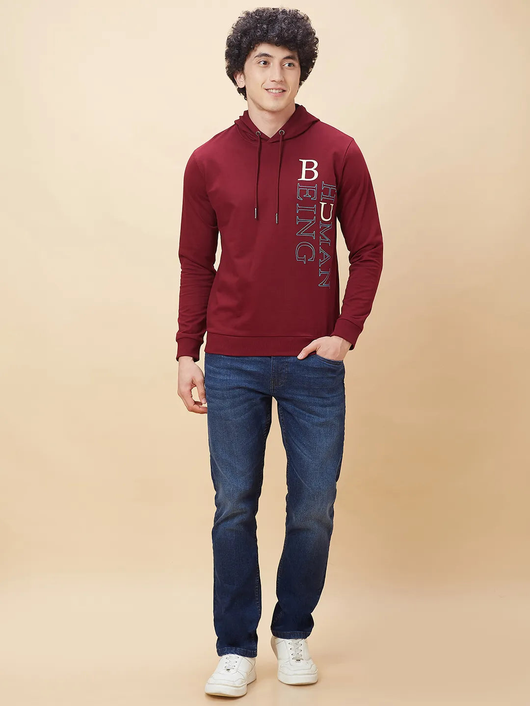 Being Human Clothing Men  Hoody-Wine