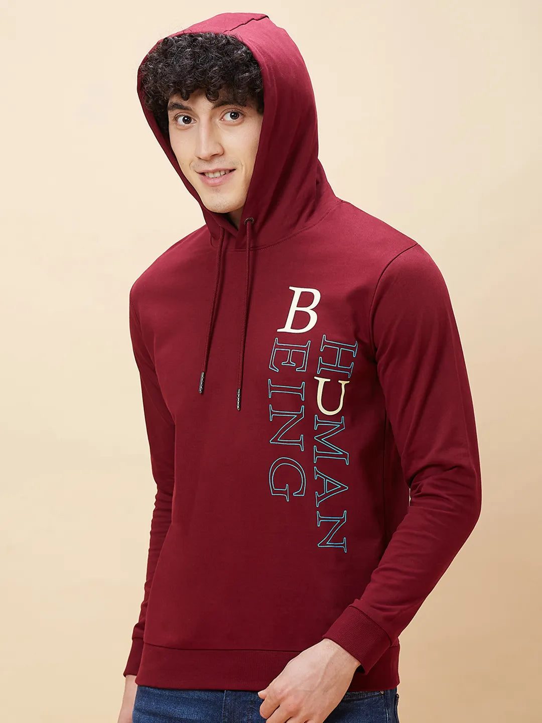 Being Human Clothing Men  Hoody-Wine
