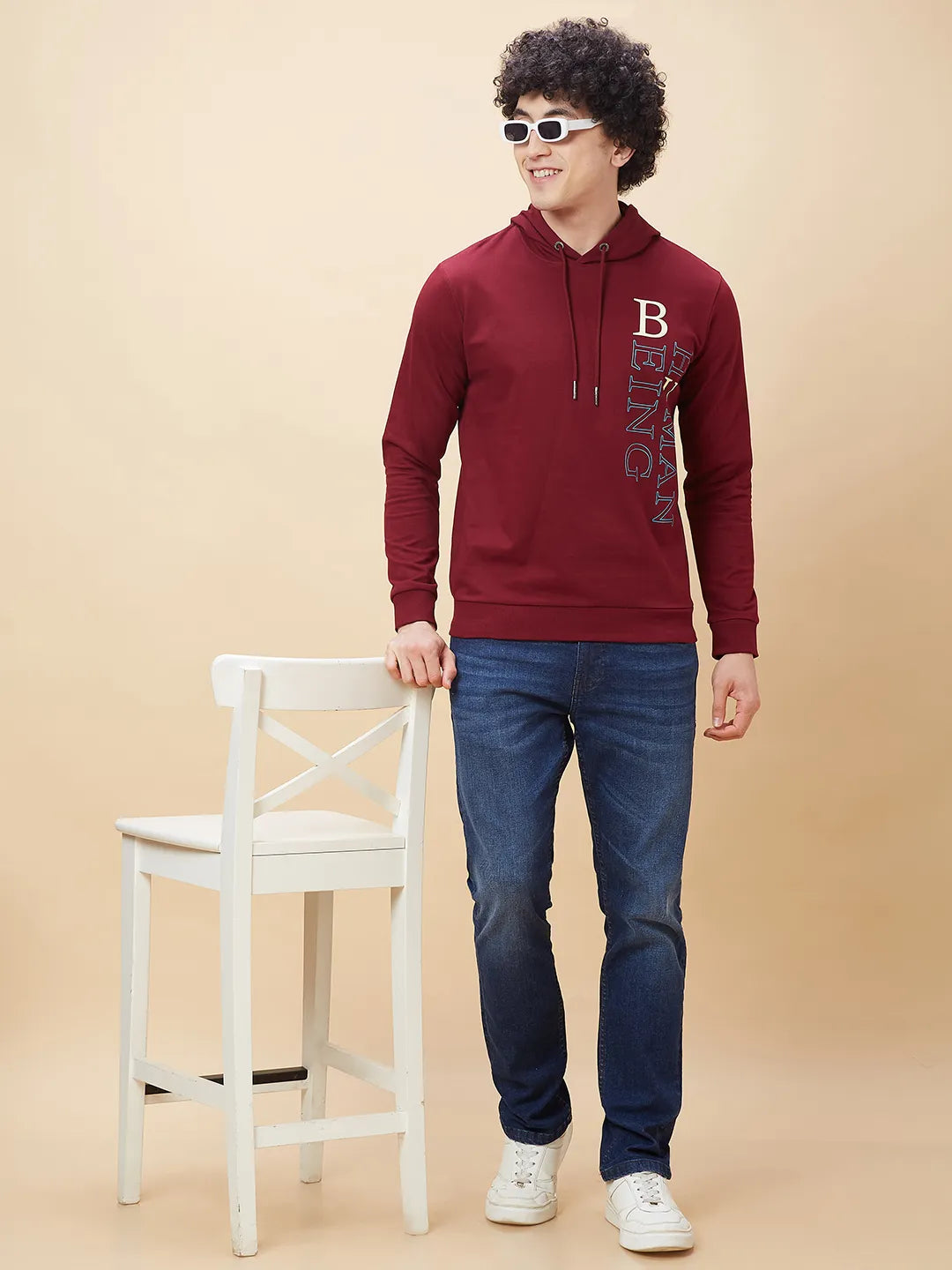 Being Human Clothing Men  Hoody-Wine