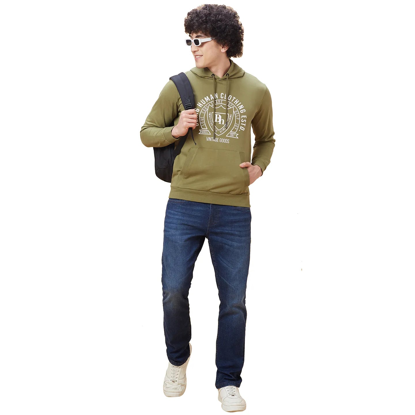 Being Human Clothing Men  Hoody-Olive