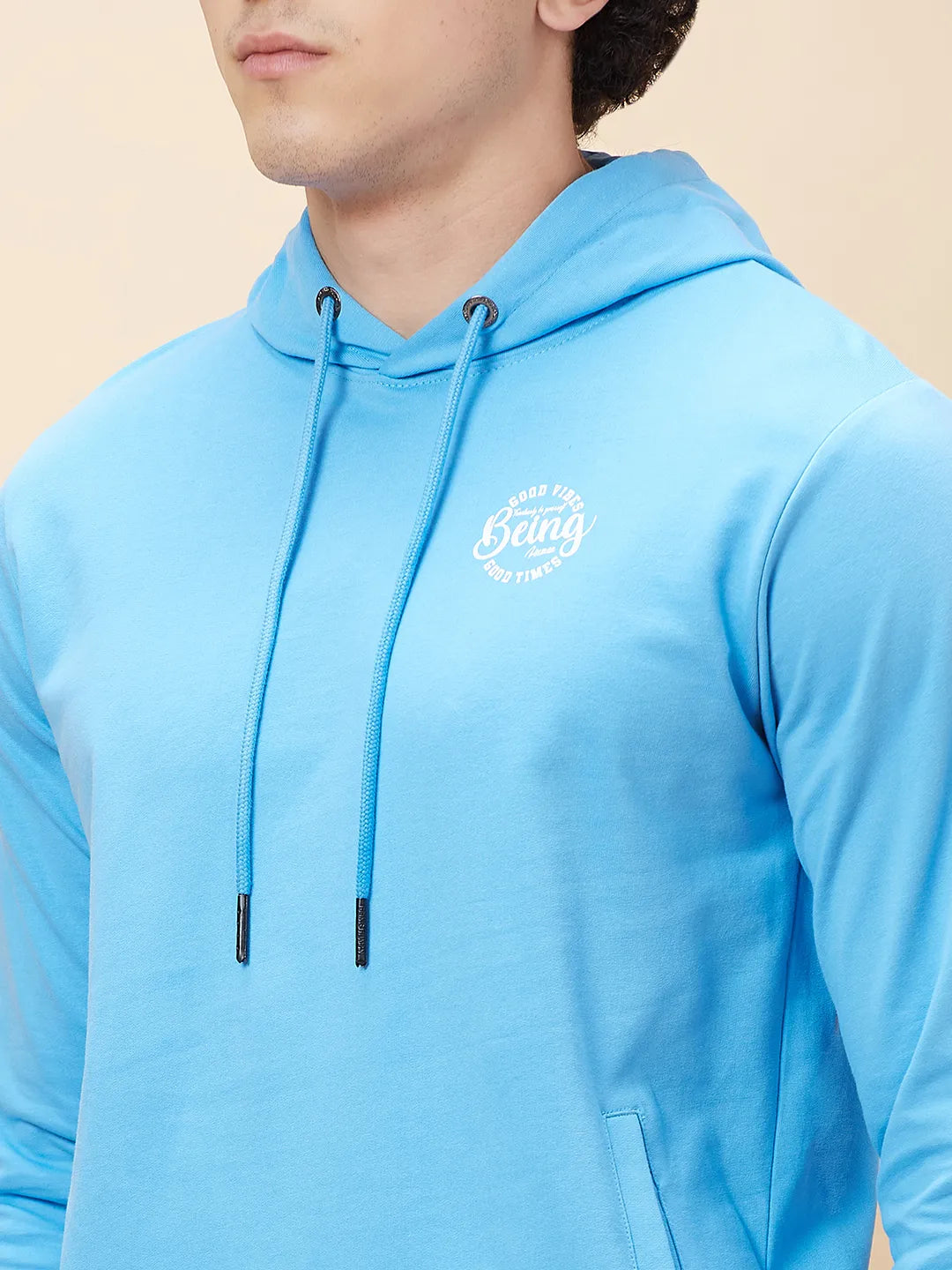 Being Human Clothing Men  Hoody-Light Blue
