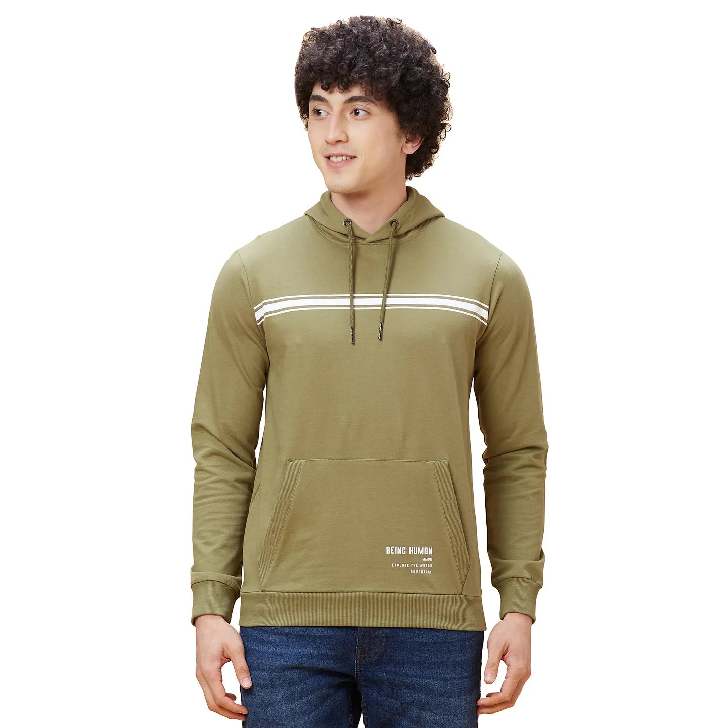 Being Human Clothing Men  Hoody-Olive