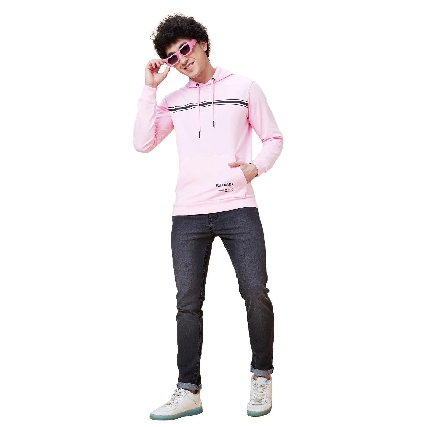 Being Human Clothing Men  Hoody-Pink