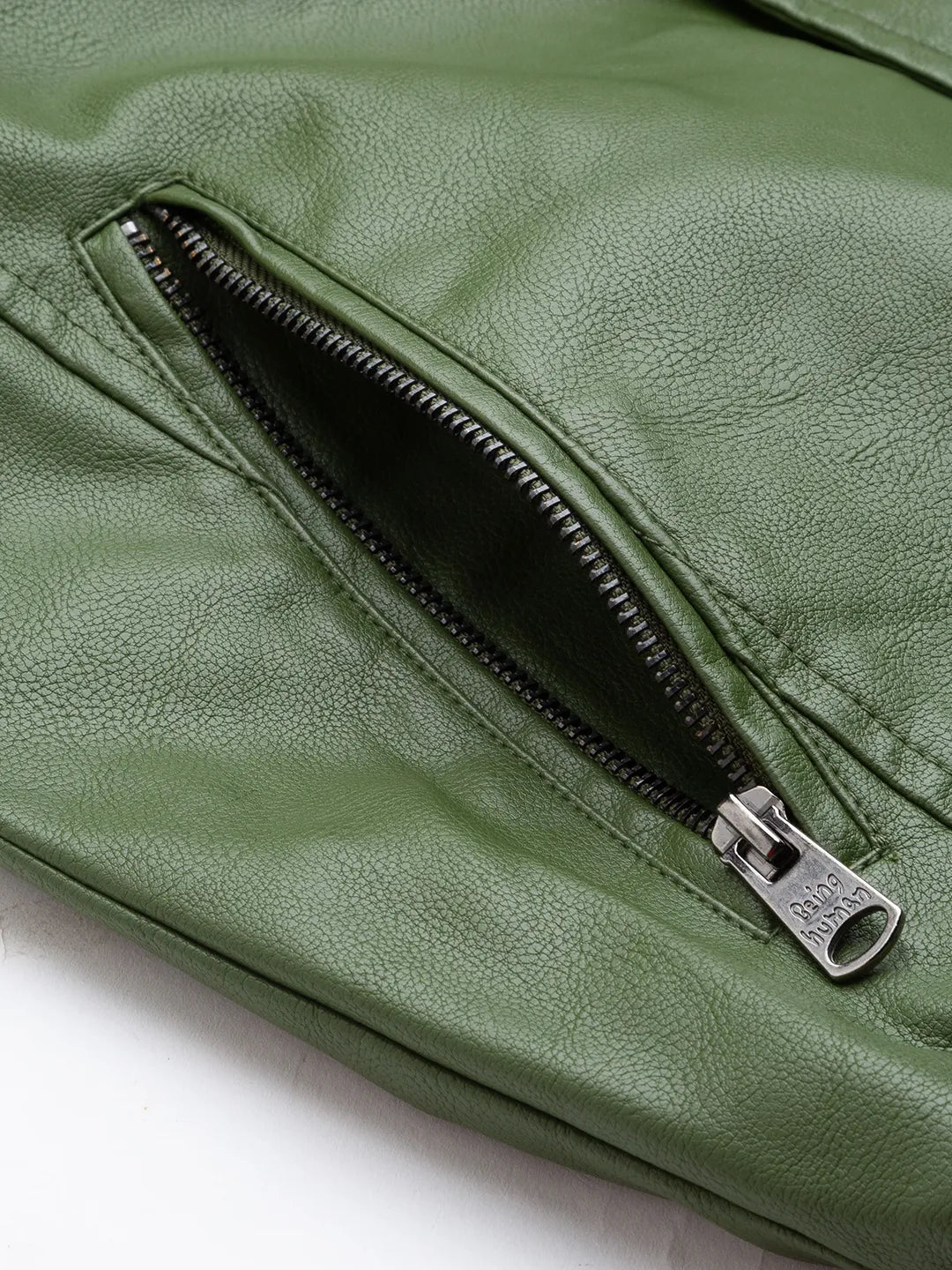 Green Regular Fit Long Sleeves Polyester Men's Jacket by Being Human Clothing